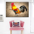 Colorful Cock Bird Modern Framed Effigy Photo Canvas Print for Room Wall Getup 