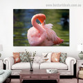 Beautiful Flamingo Bird Modern Framed Artwork Pic Canvas Print for Room Wall Assortment