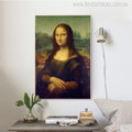 Mona Lisa Painting Print for Living Room Wall Art