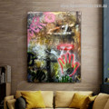 Dapple Hand Typography Abstract Graffiti Framed Painting Picture Canvas Print for Room Wall Finery