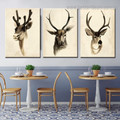 Horned Creature Contemporary Framed Artwork Photograph Canvas Print for Dining Room Wall Getup