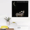 Zebra Panda Animal Modern Framed Painting Photo Canvas Print for Room Wall Decor