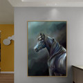 Horse Mask Animal Modern Framed Portrayal Photo Canvas Print for Room Wall Decor