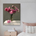 Pink Peonies Floral Modern Framed Portrayal Pic Canvas Print for Room Wall Disposition
