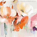 Abstract Watercolor Poppy Flowers Painting Print