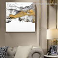 Crest Abstract Landscape Modern Framed Artwork Photo Canvas Print for Room Wall Getup

