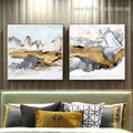 Abstract Hills Modern Framed Painting Photo Canvas Print for Room Wall Outfit