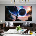 Fantasy Starry Landscape Modern Framed Painting Photo Canvas Print for Room Wall Decor
