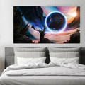 Fantasy Starry Landscape Modern Framed Painting Photo Canvas Print for Room Wall Garnish