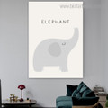 Little Elephant Animal Cartoon Modern Painting Framed Pic Canvas Print for Room Wall Assortment