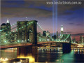The New York City in Night Art Picture Print