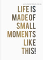 Moments Quote Nordic Framed Painting Pic Canvas Print