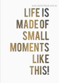 Moments Quote Nordic Painting Picture Canvas Print


