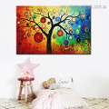 Colorific Fruits Abstract Botanical Modern Framed Artwork Pic Canvas Print for Wall Outfit
