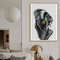 Naked Tribal Girl Abstract Figure Contemporary Framed Artwork Picture Canvas Print for Room Wall Disposition
