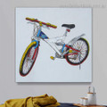 Colorific Bicycle Abstract Modern Framed Artwork Image Canvas Print for Room Wall Getup