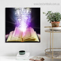 Quran Magic Religious Modern Framed Portraiture Photo Canvas Print for Room Wall Ornament