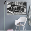 Classic Antique Cars Abstract Vintage Framed Painting Picture Canvas Print for Room Wall Ornament