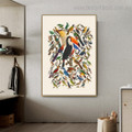 Toco Toucan Bird Abstract Modern Framed Painting Picture Canvas Print for Room Wall Outfit
