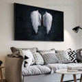 Angel Wings Abstract Framed Artwork Portrait Canvas Print for Room Wall Getup