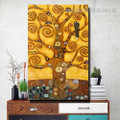 Tree of Life Gustav Klimt Reproduction Framed Painting Pic Canvas Print for Room Wall Getup