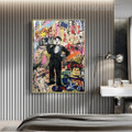 Charlie Chaplin Abstract Street Art Framed Artwork Photo Canvas Print for Room Wall Assortment