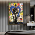 Charlie Chaplin Painter Abstract Street Art Framed Painting Portrait Canvas Print for Room Wall Outfit