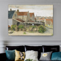 Fish Drying Barn Van Gogh Reproduction Framed Artwork Pic Canvas Print for Room Wall Garnish