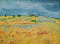 Fields with Blooming Van Gogh Reproduction Framed Artwork Photo Canvas Print