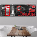 Big Ben London Cityscape Modern Framed Painting Pic Canvas Print for Room Wall Ornament
