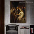 The Unequal Marriage Vasili Pukirev Reproduction Framed Artwork Picture Canvas Print for Room Wall Adornment
