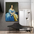 Princesse De Broglie Reproduction Figure Framed Painting Portrait Canvas Print for Room Wall Onlay