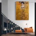 Portrait of Adele Gustav Klimt Reproduction Figure Framed Artwork Image Canvas Print for Room Wall Outfit