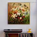 Floral Garden Botanical Impressionist Framed Oil Painting Photo Canvas Print for Room Wall Getup