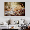 Au Naturel Girl Glorious Watercolor Art Canvas Print 