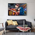 Last Dance Graffiti Figure Framed Painting Image Canvas Print for Room Wall Finery