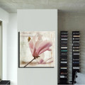 Chinese Magnolia Floral Modern Framed Painting Portrait Canvas Print for Room Wall Ornament