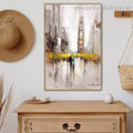 Town Abstract Cityscape Framed Painting Photo Canvas Print for Room Wall Onlay