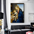 Madonna Book Sandro Botticelli Reproduction Framed Artwork Picture Canvas Print for Room Wall Decor