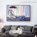Colorful Tigers Abstract Animal Graffiti Framed Artwork Photo Canvas Print for Room Wall Getup