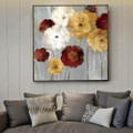 Colorific Blossoms Abstract Floral Framed Painting Image Canvas Print for Room Wall Equipment