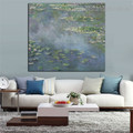 Water Lilies vi Reproduction Botanical Framed Smudge Pic Canvas Print for Room Wall Decor