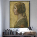 La Bella Renaissance Figure Framed Smudge Image Canvas Print for Room Wall Assortment