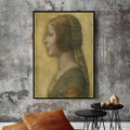 La Bella Renaissance Figure Framed Smudge Image Canvas Print for Room Wall Ornament