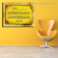 Golden Islamic Calligraphy Religious Framed Painting Image Canvas Print for Room Wall Flourish