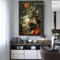 Vase of Flowers Botanical Framed Painting Picture Canvas Print for Room Wall Onlay