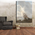 Storm Abstract Landscape Modern Framed Painting Picture Canvas Print for Room Wall Moulding