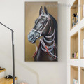Horse Bridle Animal Modern Framed Artwork Pic Canvas Print for Room Wall Molding