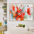 Red Poppy Flower Watercolor Art Print for Dining Room Wall Decor

