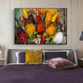 Various Spices Food and Beverages Modern Framed Painting Picture Canvas Print for Room Wall Decoration